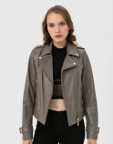 Anna Biker Leather Jacket - image 2 of 6 in carousel
